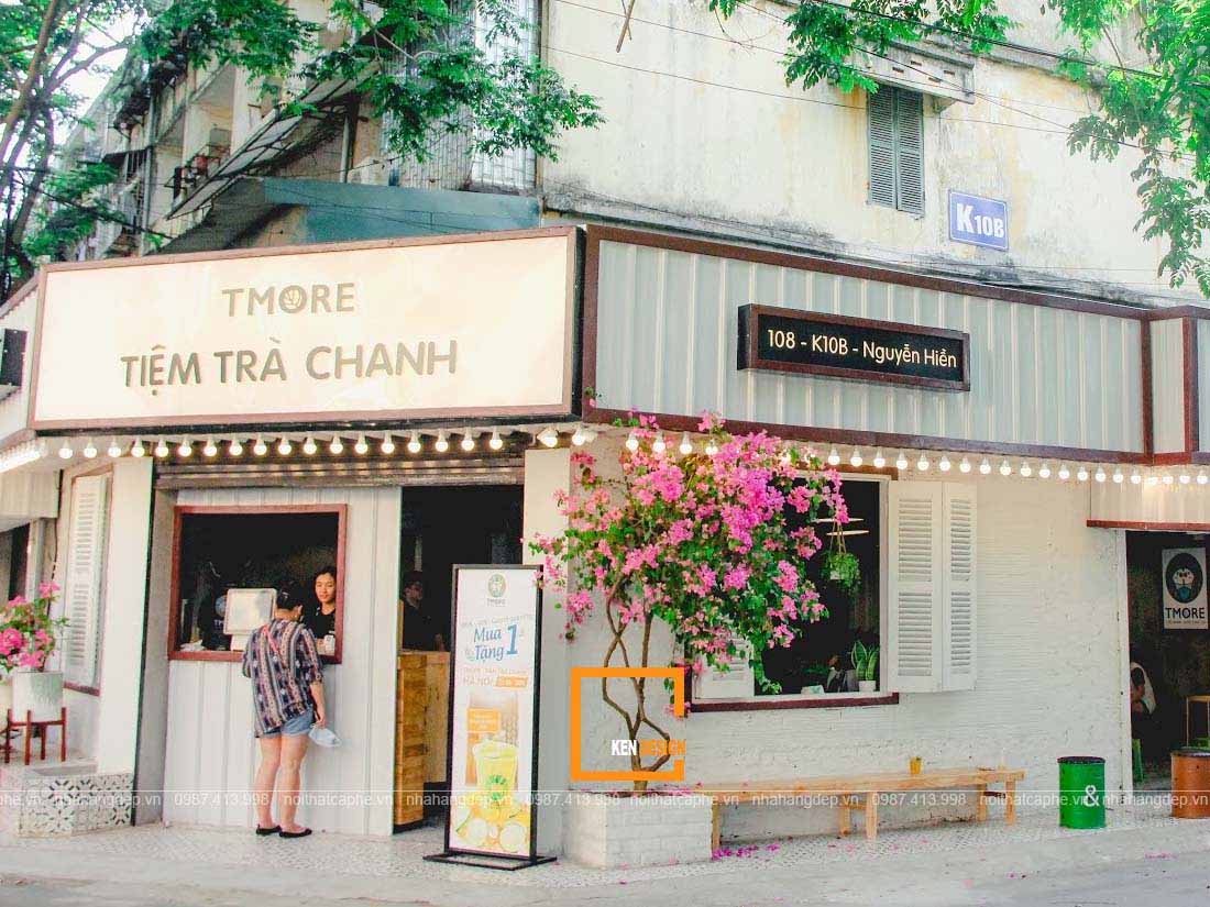 thiết kế thi công quán trà chanh